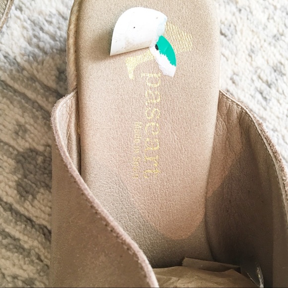 PASEART Jute Wedge Crossover Slide Sandals Size 8 - Picture 5 of 6